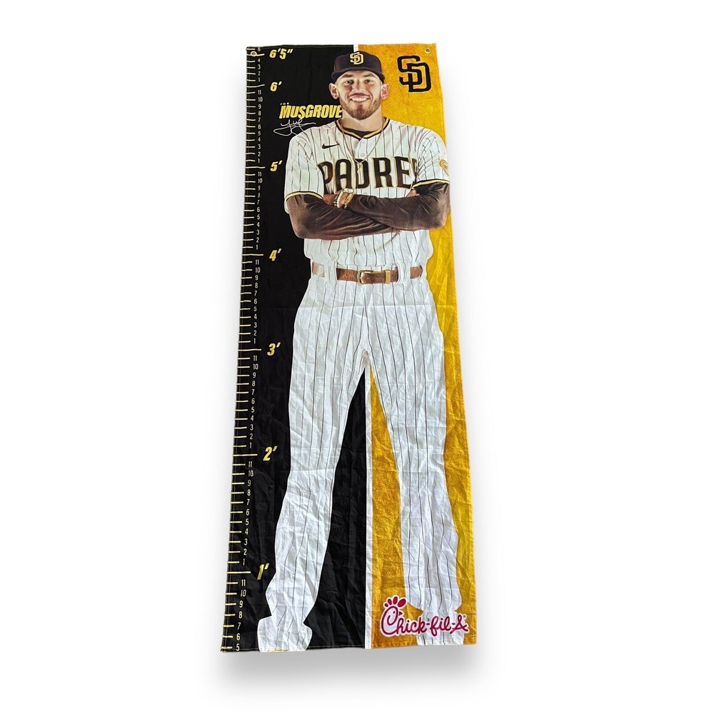 MLB San Diego Padres Joe Musgrove Flag Banner Chick-fil-A Promo 6'6" Tall x 2'2"